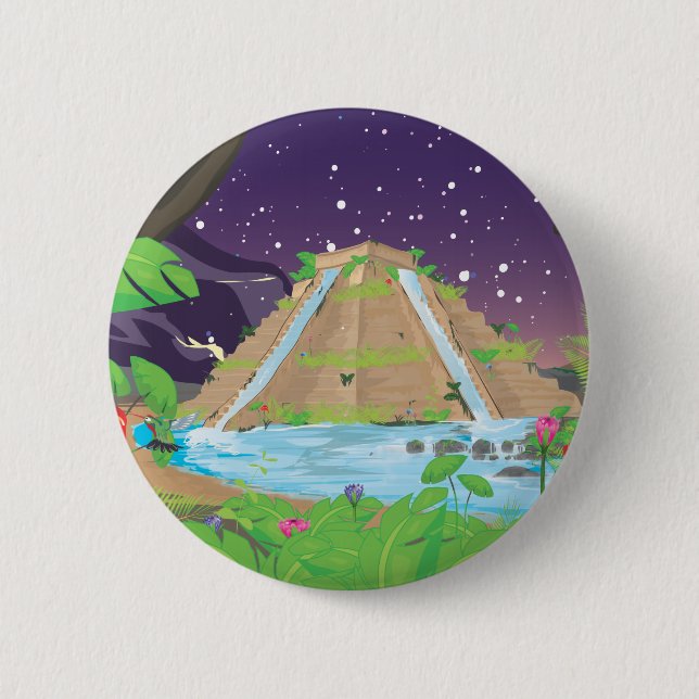 Babylons hangingträdgårdar knapp (Framsida)