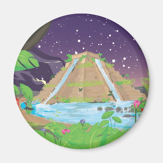 Babylons hangingträdgårdar magnet (Framsidan)