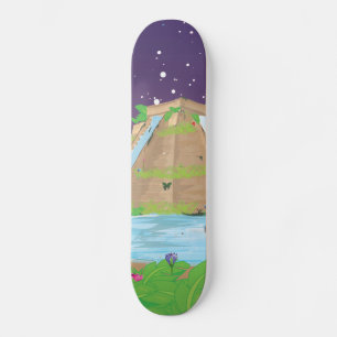 Babylons hangingträdgårdar old school skateboard bräda 18 cm