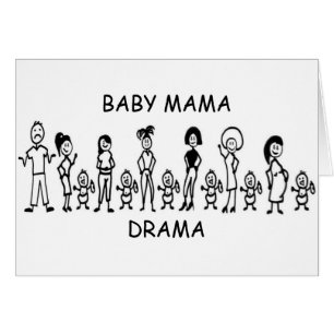 Babymammadrama Hälsningskort