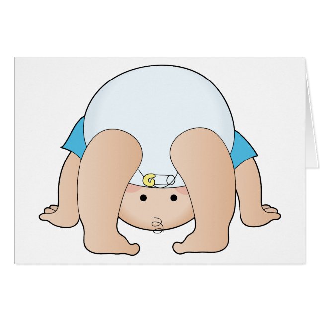 Babymanlig elevrepresentant hälsningskort (Framsidan Horizontal)