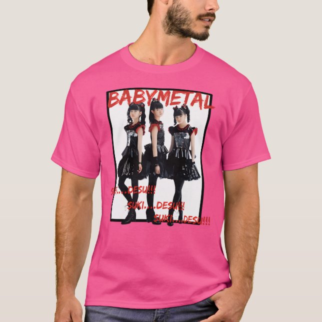 Babymetal Suki Desu T Shirt (Framsida)