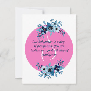 Babymoon Spa-dag Julkort