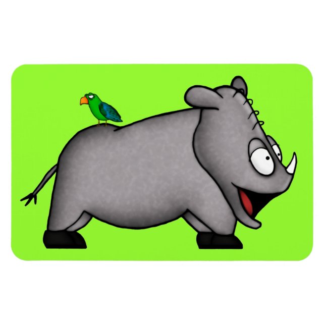 Babynoshörning Magnet (Horisontell)