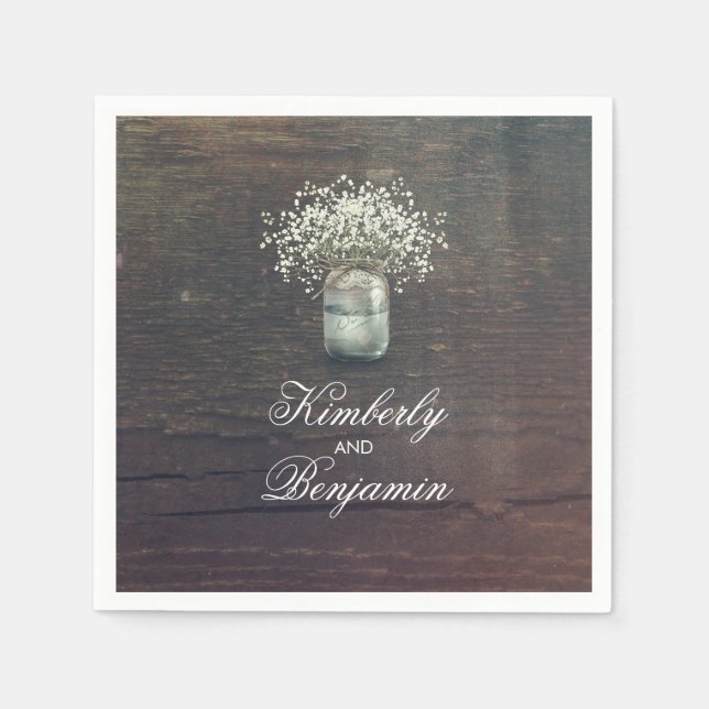 Babyns andedräkt Burk Rustic Land Barn Pappersservett (Framsidan)