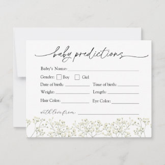 Babyns andningsförutsägelser Babyvykort Inbjudningar