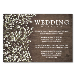 Babyns andningsskydd + Hotel-kort Bordsnummer