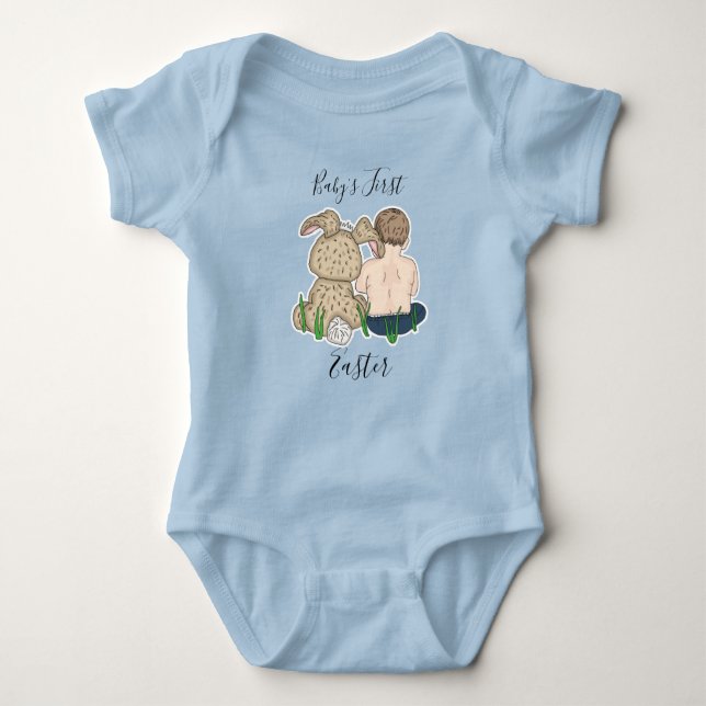 Babyns första påsk Baby  T Shirt (Framsida)