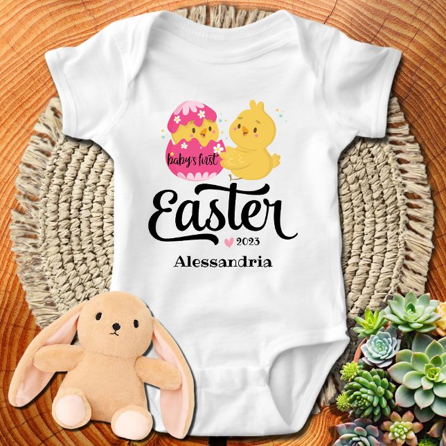 Babyns första påsk Personlig babybodysuit T Shirt (Skapare uppladdad)