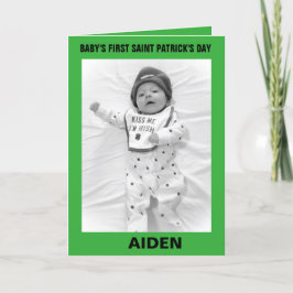BABYNS FÖRSTA ST PATRICK'S DAY-KORT HELGKORT