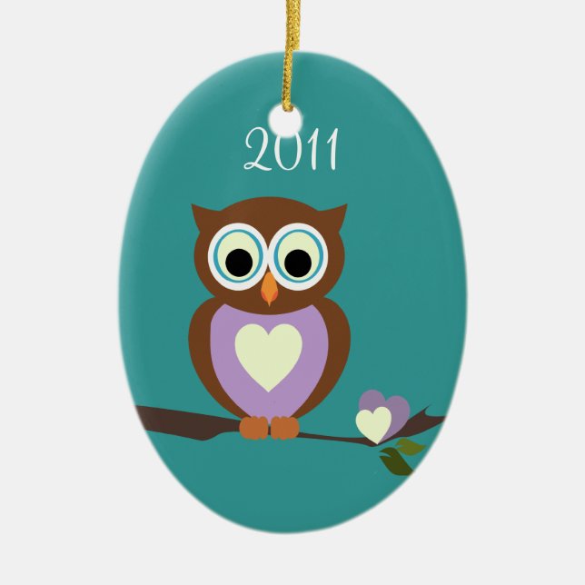 BabyOwl/foto Julgransprydnad Keramik (Framsidan)