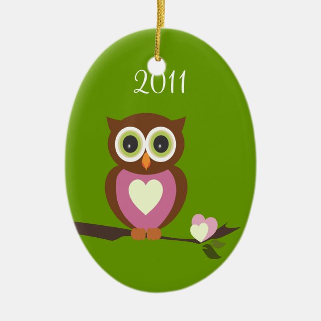 BabyOwl/foto Julgransprydnad Keramik (Framsidan)