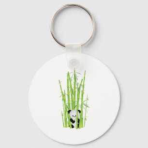 BabyPanda i bambuskog Nyckelring