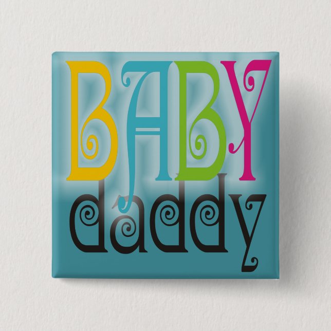 Babypappa - genderneutralt knapp (Framsida)