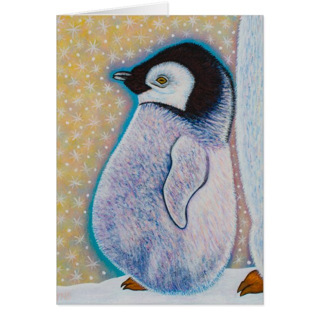 Babypingvin Hälsningskort (Framsidan)