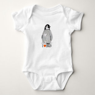 Babypingvinhjärta älskar jag för skjortavesten tee shirt