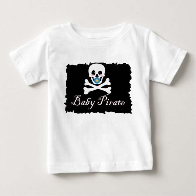Babypiratspädbarn/småbarnT-tröja T Shirt (Framsida)