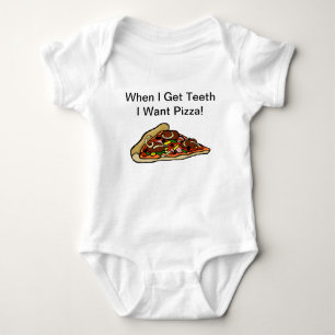 BabyPizzaskjorta - när jag får tänder som jag Tröja