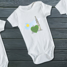 Babyplagg: Kärlek Hjärtan Masjid an-Nabawi T Shirt