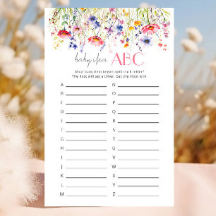 Babypresent ABC Wildflower Alfabetet Spel