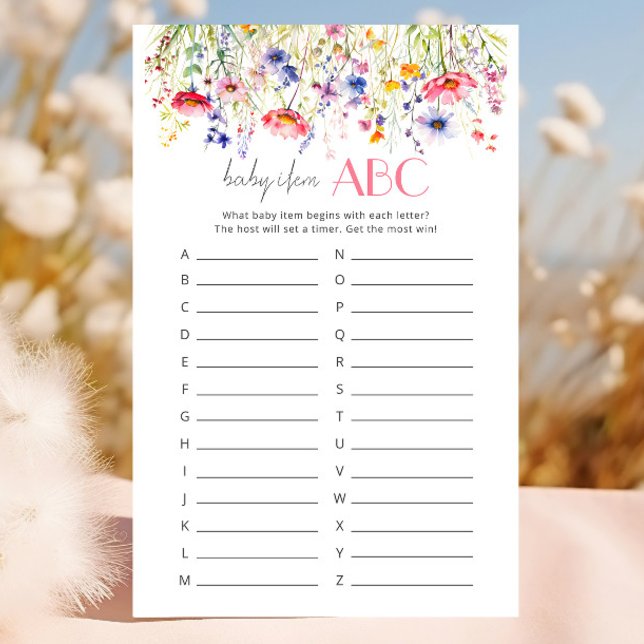 Babypresent ABC Wildflower Alfabetet Spel (Skapare uppladdad)