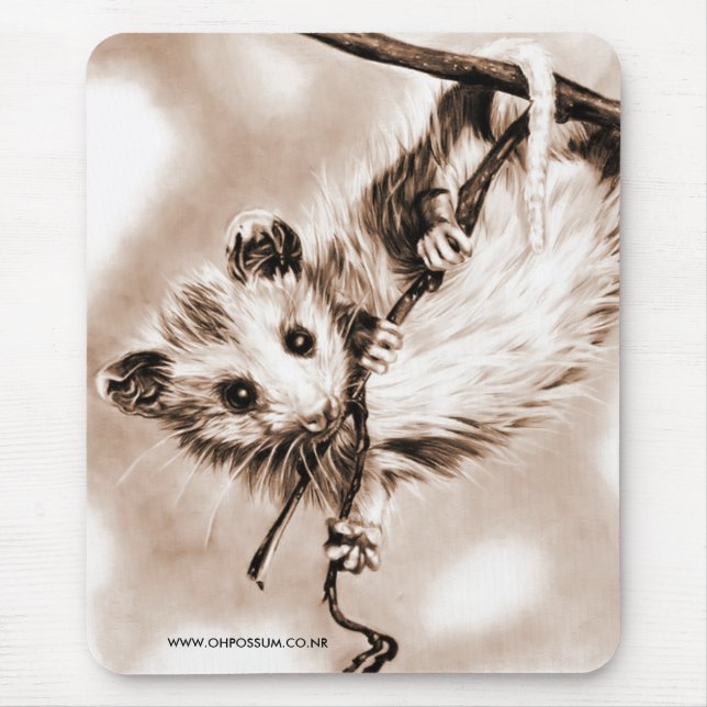 Babypungråtta Mousepad - Sepia Musmatta (Framsidan)