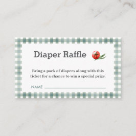 Babyque BBQ Baby Shower Raffle Tilläggskort