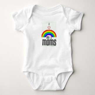 Babyranka för 2 mammor t-shirt