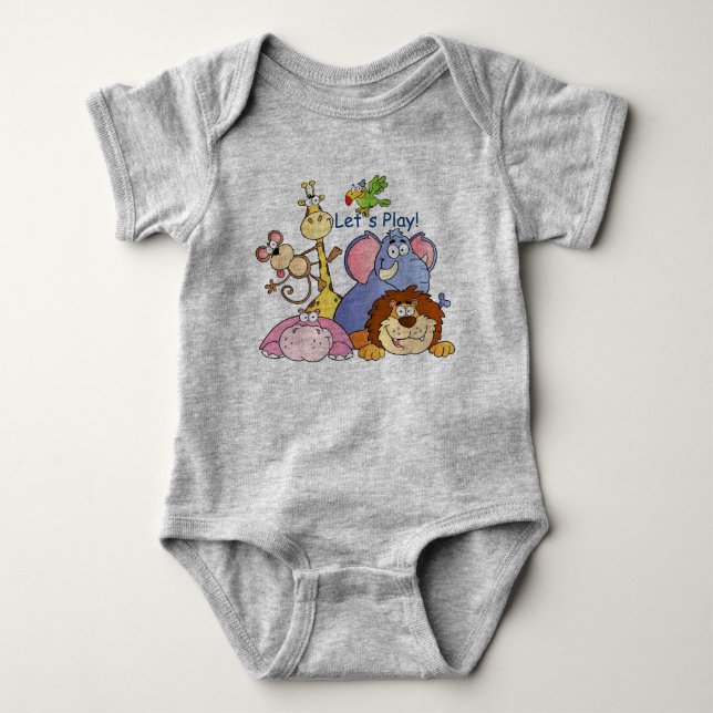 BabyRomper--Låt oss leka! Tee Shirt (Framsida)