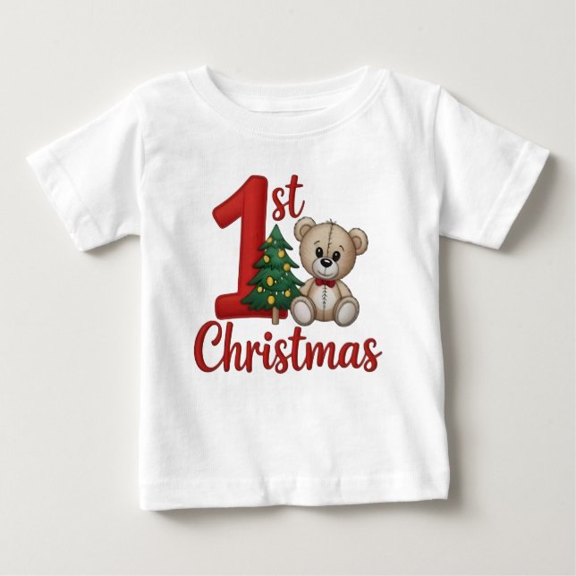 Baby's 1:a jul Broderi Kit – Fira Th T Shirt (Framsida)