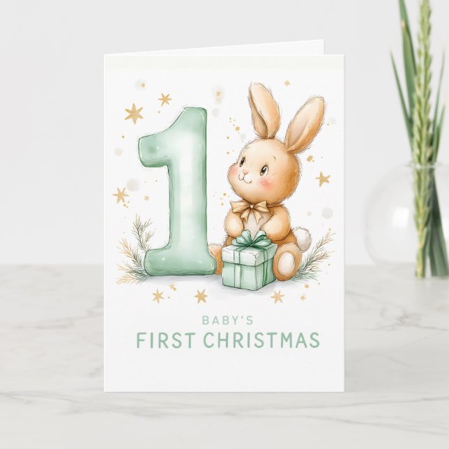 Babys 1:a jul helgkort (Framsida)