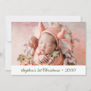 Baby's 1:a julbild julkort