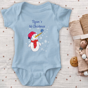 Baby's 1st Jul Cute Snögubbe Snowflake Boy T Shirt