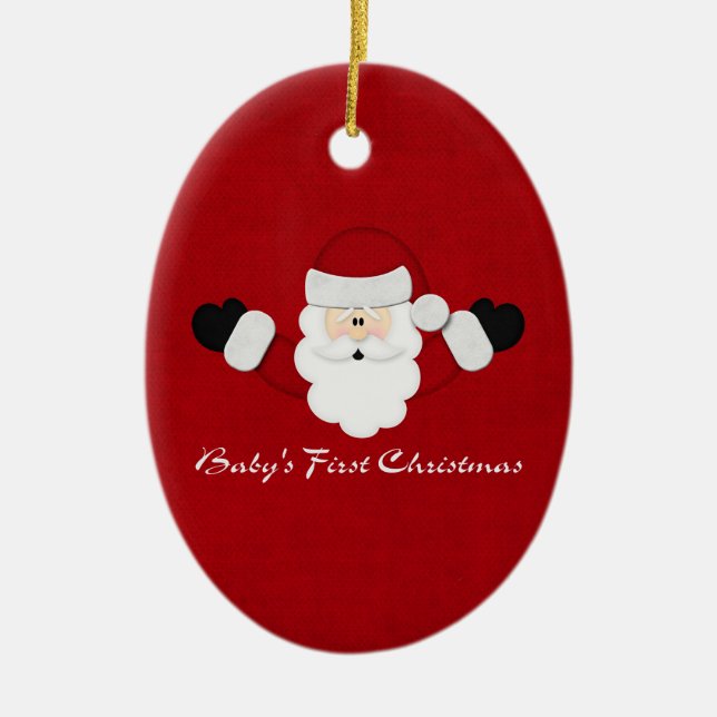 Babys 1st jul julgransprydnad keramik (Framsidan)