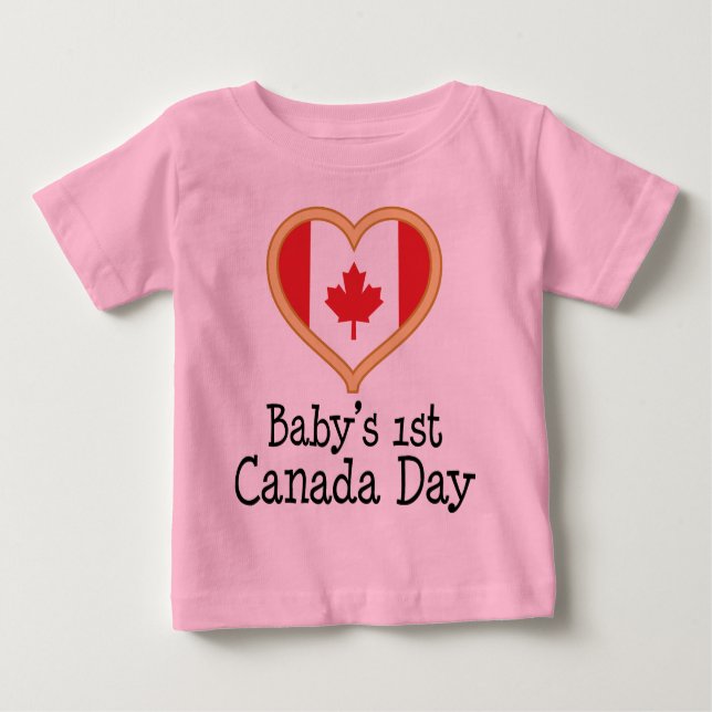 Babys 1st Kanada dag T-shirt (Framsida)