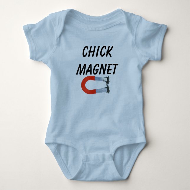 Babys är chickmagneter t-shirt (Framsida)