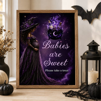 Babys är söta En baby bryggs för trollkarlsbabyfir Poster