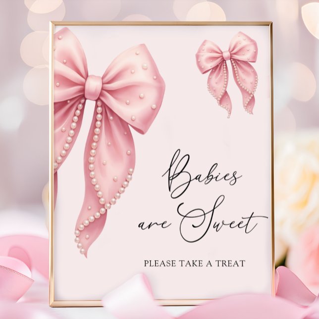Babys är söta Ta en godsak Rosa slinga slinga Poster (Skapare uppladdad)