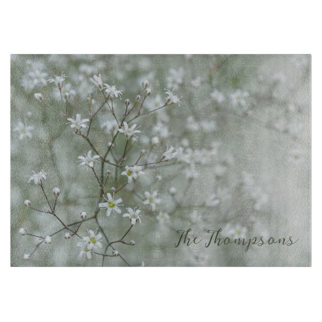 Baby's Breath Blomfotografering Med Familjenamn (Framsidan)