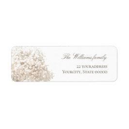 baby's breath returadress etikett