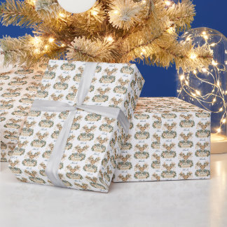 Babys erstes Weihnachten mit süßem Rehkitz Presentpapper
