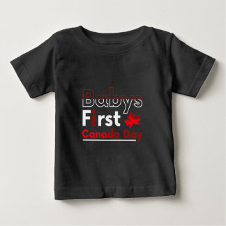 Babys first Canada day T Shirt