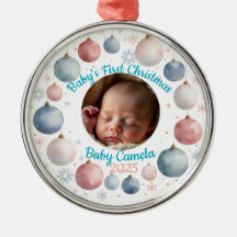 Baby's First Christmas 2025 Personalized Photo 