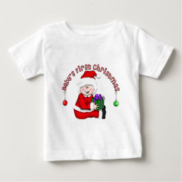 Baby's First Christmas Baby Santa (CA1) T Shirt