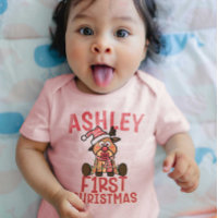 Baby's First Christmas Cute Baby Reindeer
