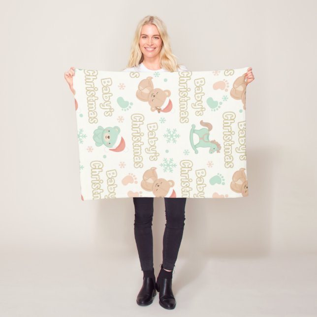 Baby's First Christmas Keepsake Milestone  Fleecefilt (På plats)