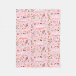 Babys First Christmas Nutcracker Blanket Fleecefilt