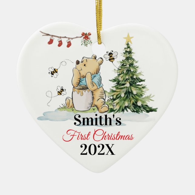 Baby's First Christmas Ornament | Bear & Bees Cust (Framsidan)