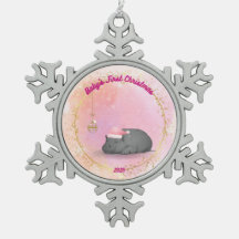 Baby's First Christmas Snowflake 2025 - Hippo