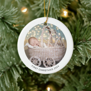 Babys First jul Monochrome Winter Ornament